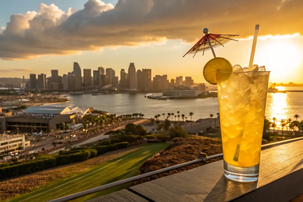 Lemon San Diego Cocktail Recipe with sunshine